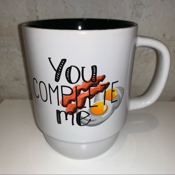 Coffee or tea mug bacon themed “you compete me” - Picture 2 of 4